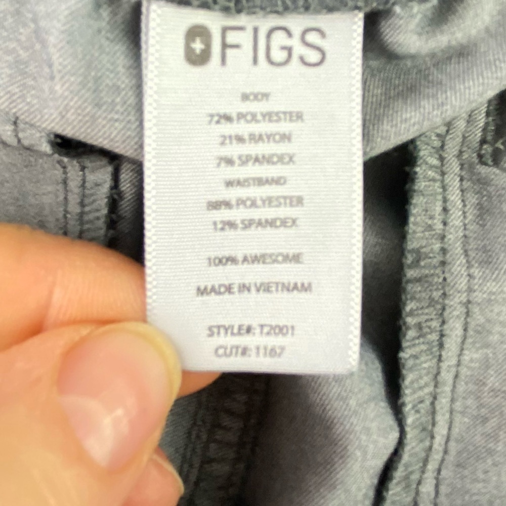 FIGS gray pocket leg nursing medical pants size medium - Picture 6 of 16